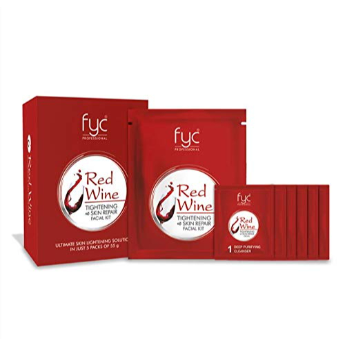 FYC - Red Wine Tightening & Skin Repair Facial Kit - 275 Gr