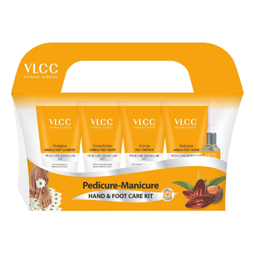 VLCC - Pedicure Manicure Hand & Foot Care Kit - 5 Steps (150g + 70ml) - 220 Gr