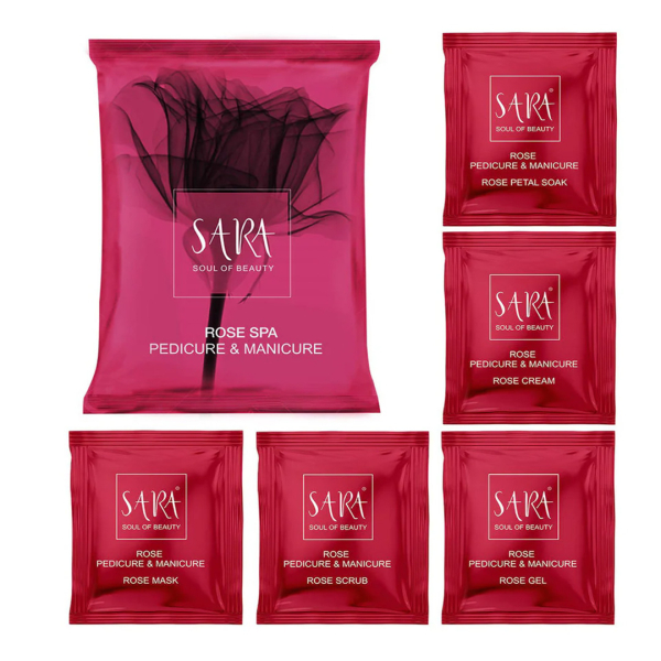 Sara - Rose Pedicure & Manicure Kit - 50 Gr
