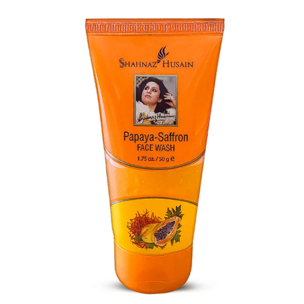 Shahnaz Husain Papaya Saffron Face Wash 50 Gr