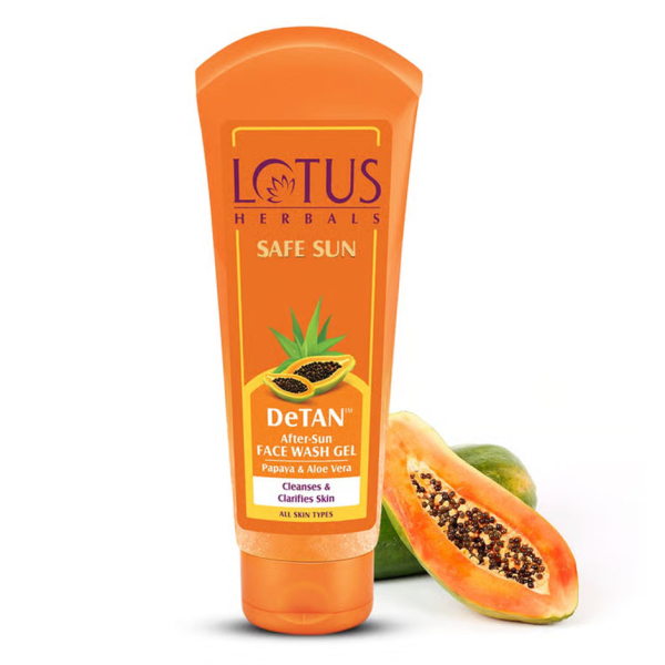 Lotus Safe Sun De Tan Face Wash Gel 100 Gr